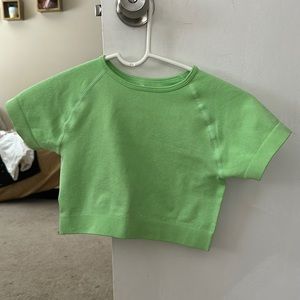 Neon green crop top!